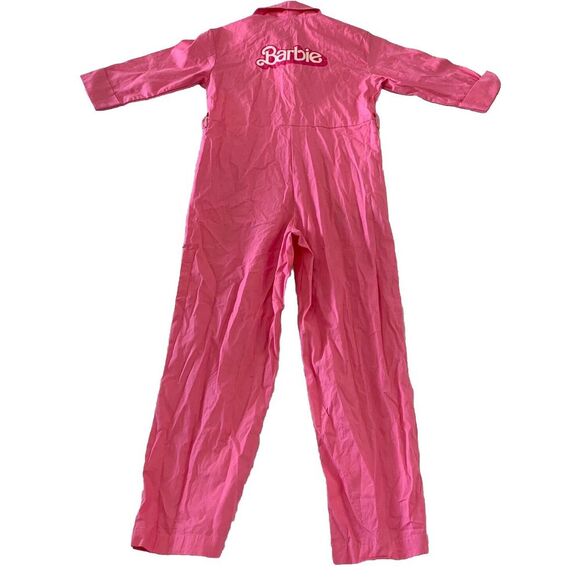 Barbie Movie Pink Power SPIRIT HALLOWEEN Jumpsuit‎ Youth Costume Sz M W/ Belt - Picture 8 of 9